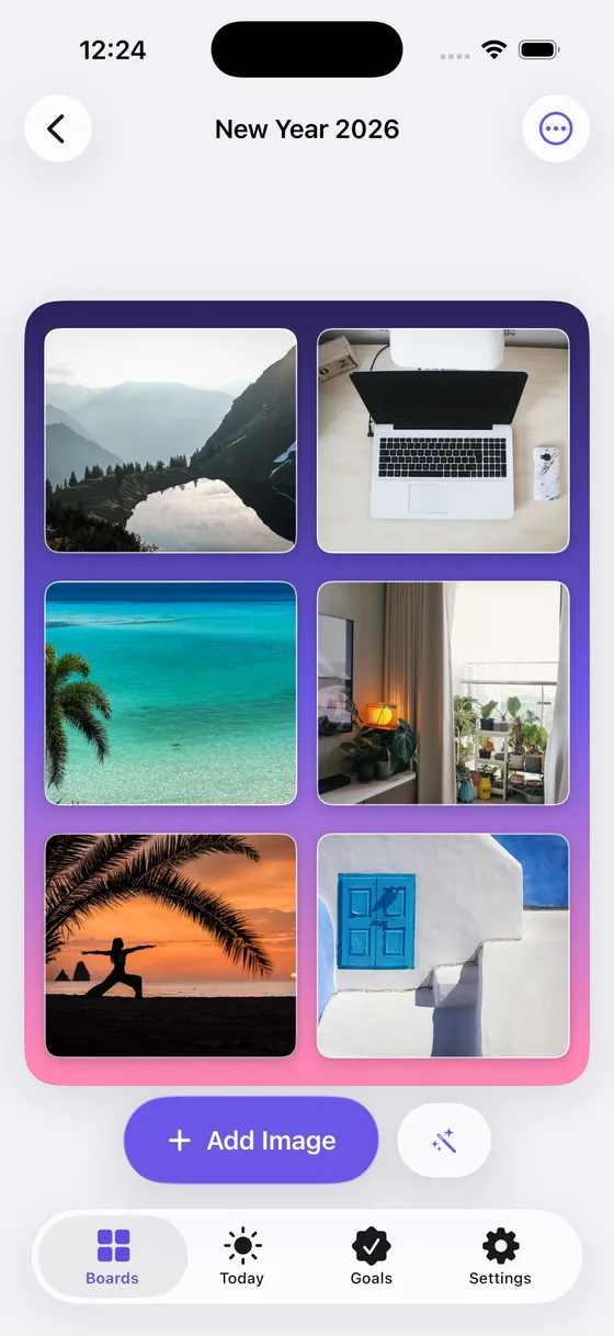 The Wishframe collage editor